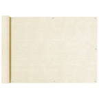 Balkon Sichtschutz Creme 75x600 cm HDPE