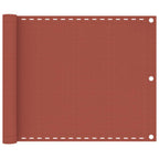 Balkon-Sichtschutz Terracotta-Rot 75x400 cm HDPE