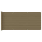 Balkon-Sichtschutz Taupe 75x600 cm HDPE