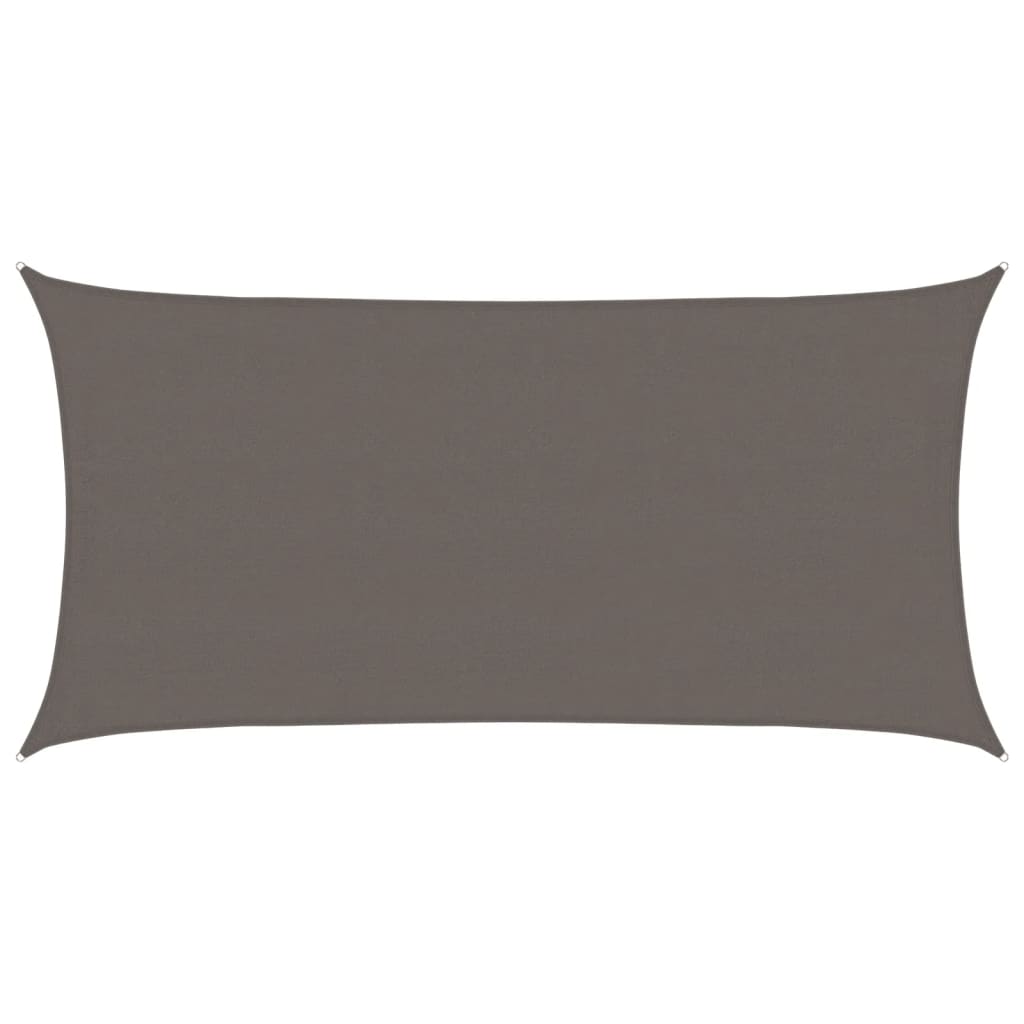Sonnensegel 160 g/m² Anthrazit 4x7 m HDPE