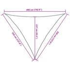 Sonnensegel 160 g/m² Anthrazit 3,5x3,5x4,9 m HDPE