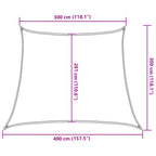 Sonnensegel 160 g/m² Anthrazit 3/4x3 m HDPE