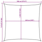 Sonnensegel 160 g/m² Beige 2x2,5 m HDPE