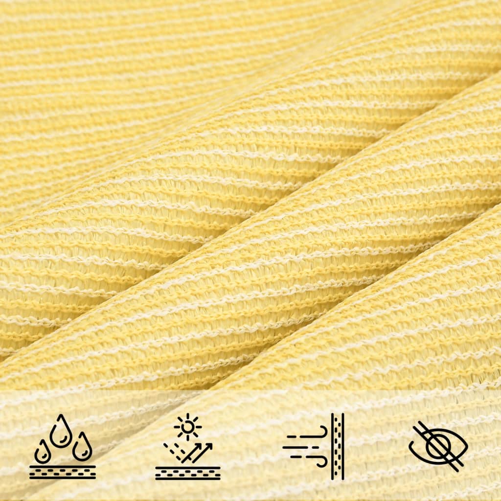 Sonnensegel 160 g/m² Beige 5x5x6 m HDPE