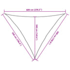 Sonnensegel 160 g/m² Beige 5x5x6 m HDPE