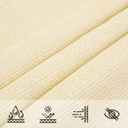 Sonnensegel 160 g/m² Creme 3x3 m HDPE