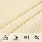 Sonnensegel 160 g/m² Creme 3x5 m HDPE