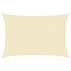 Sonnensegel 160 g/m² Creme 4x5 m HDPE