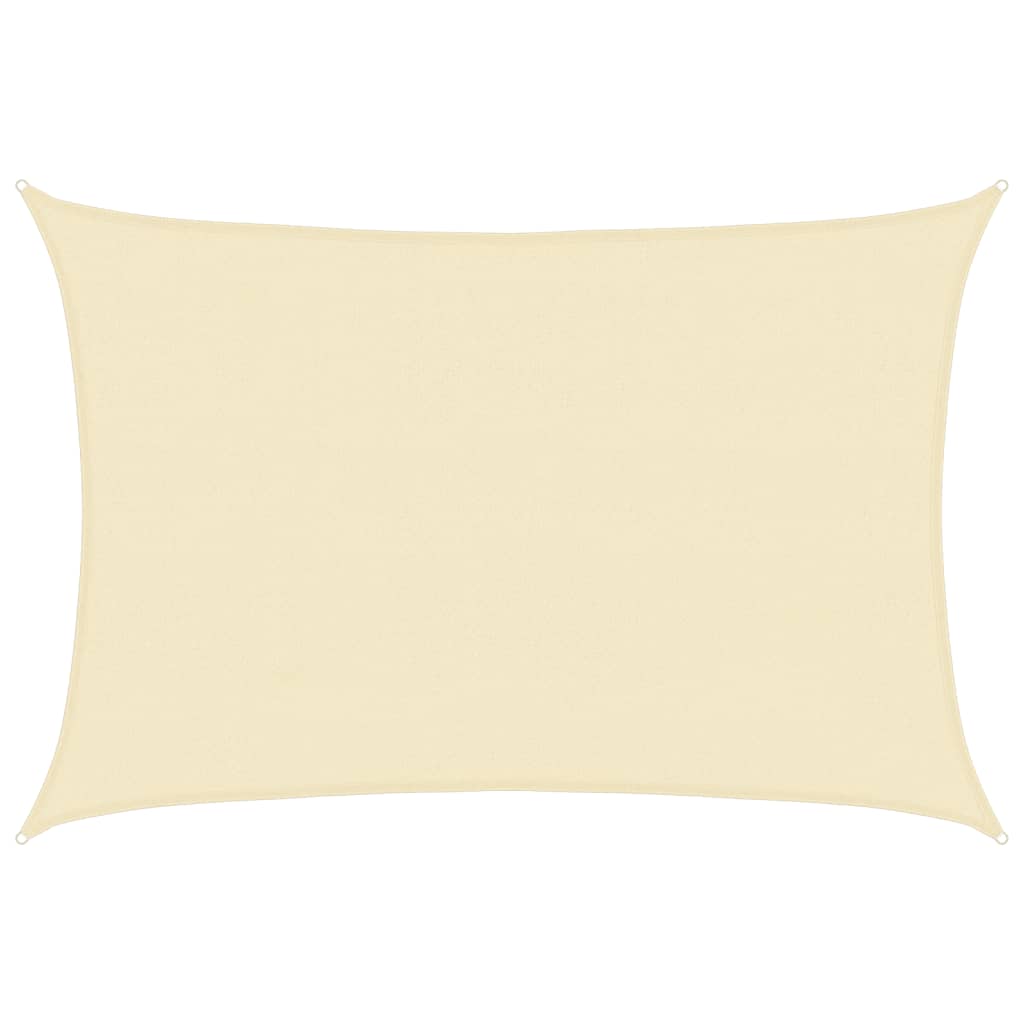 Sonnensegel 160 g/m² Creme 4x5 m HDPE