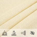 Sonnensegel 160 g/m² Creme 4x7 m HDPE