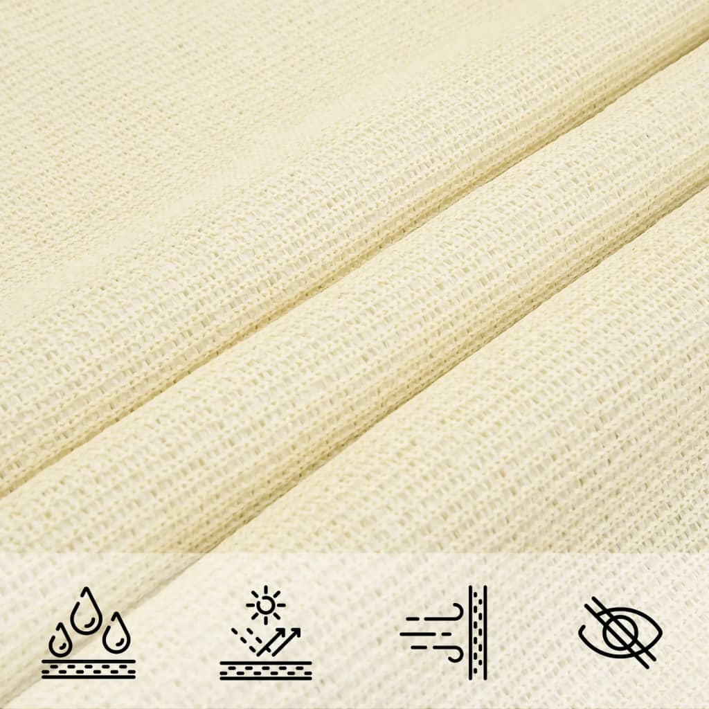 Sonnensegel 160 g/m² Creme 3x3x4,2 m HDPE
