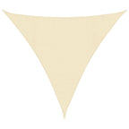 Sonnensegel 160 g/m² Creme 4,5x4,5x4,5 m HDPE