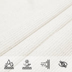 Sonnensegel 160 g/m² Weiß 3x4x4 m HDPE