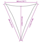 Sonnensegel 160 g/m² Weiß 3x4x4 m HDPE