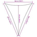 Sonnensegel 160 g/m² Weiß 5x6x6 m HDPE