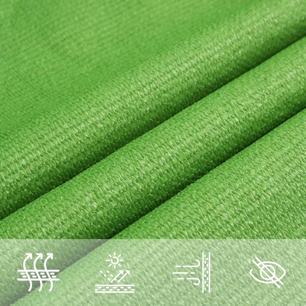 Sonnensegel 160 g/m² Hellgrün 6x7 m HDPE