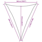 Sonnensegel 160 g/m² Hellgrün 5x6x6 m HDPE