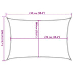 Sonnensegel 160 g/m² Terrakotta 2x2,5 m HDPE