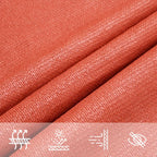 Sonnensegel 160 g/m² Terrakottarot 2x4,5 m HDPE