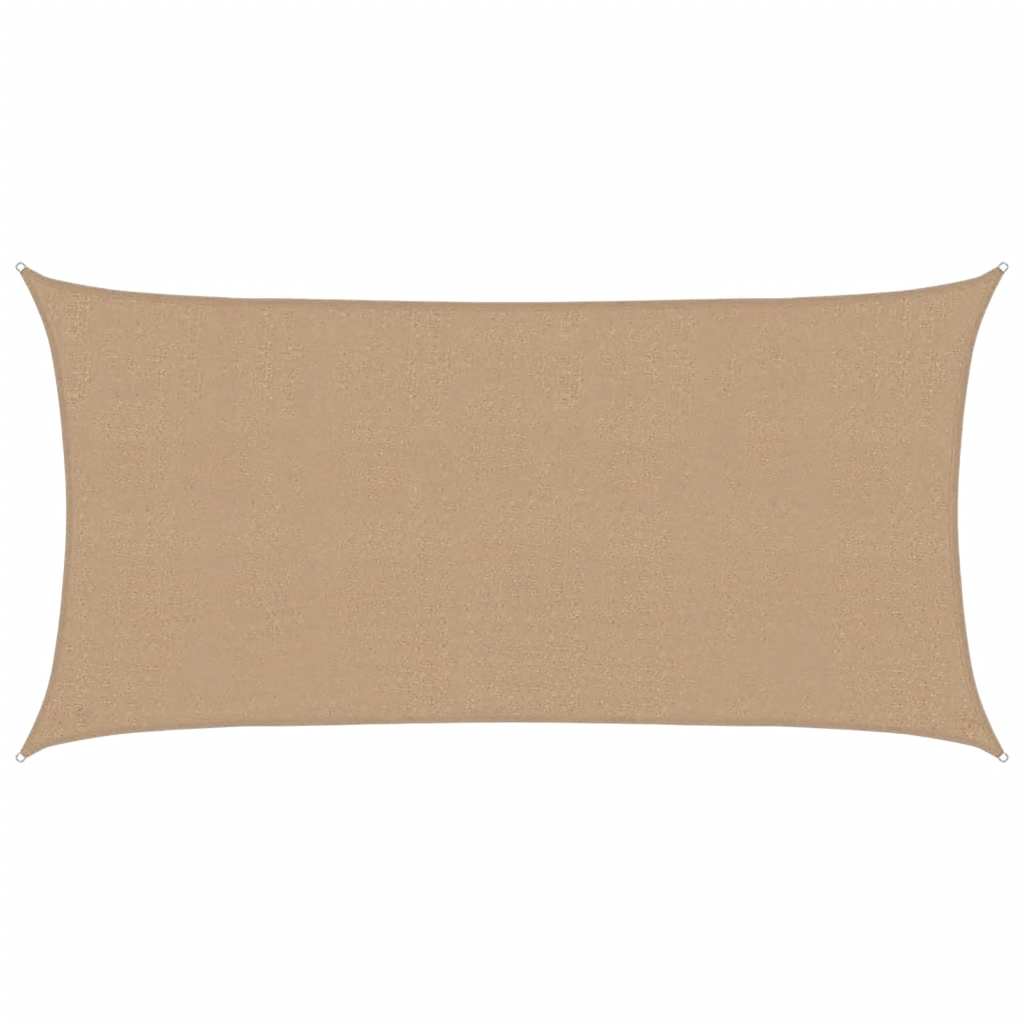 Sonnensegel 160 g/m² Taupe 2x3,5 m HDPE