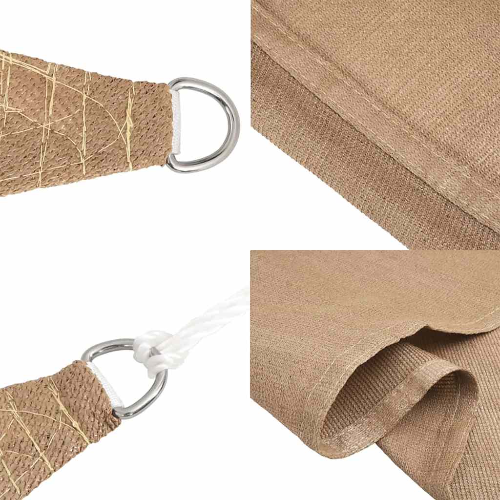 Sonnensegel 160 g/m² Taupe 2x3,5 m HDPE