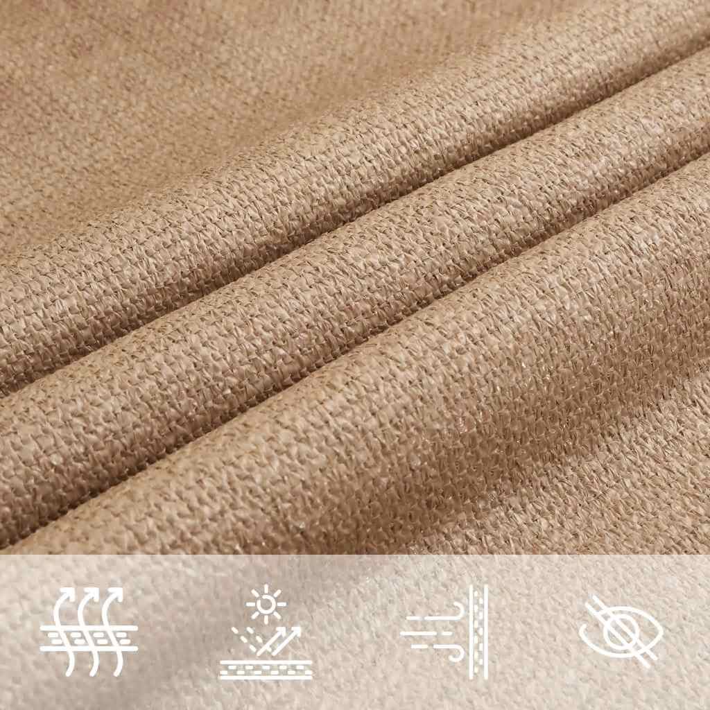 Sonnensegel 160 g/m² Taupe 2x4,5 m HDPE