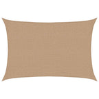 Sonnensegel 160 g/m² Taupe 2,5x4 m HDPE
