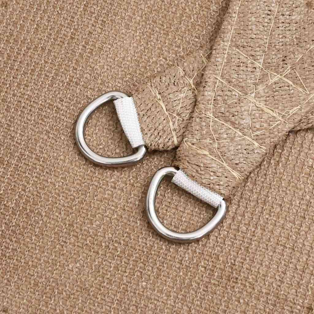 Sonnensegel 160 g/m² Taupe 5x7 m HDPE