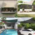 Sonnensegel 160 g/m² Taupe 5x7x7 m HDPE