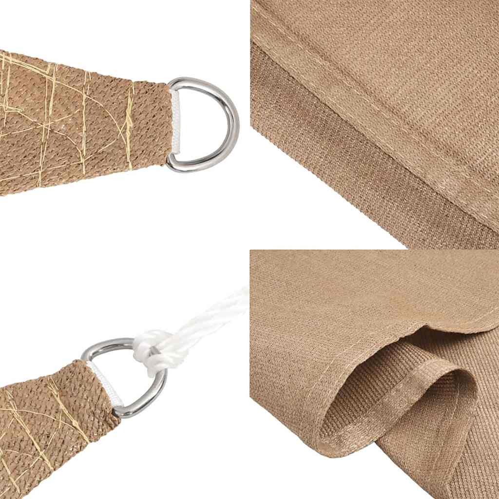 Sonnensegel 160 g/m² Taupe 4/5x3 m HDPE