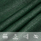 Sonnensegel 160 g/m² Dunkelgrün 2,5x2,5 m HDPE