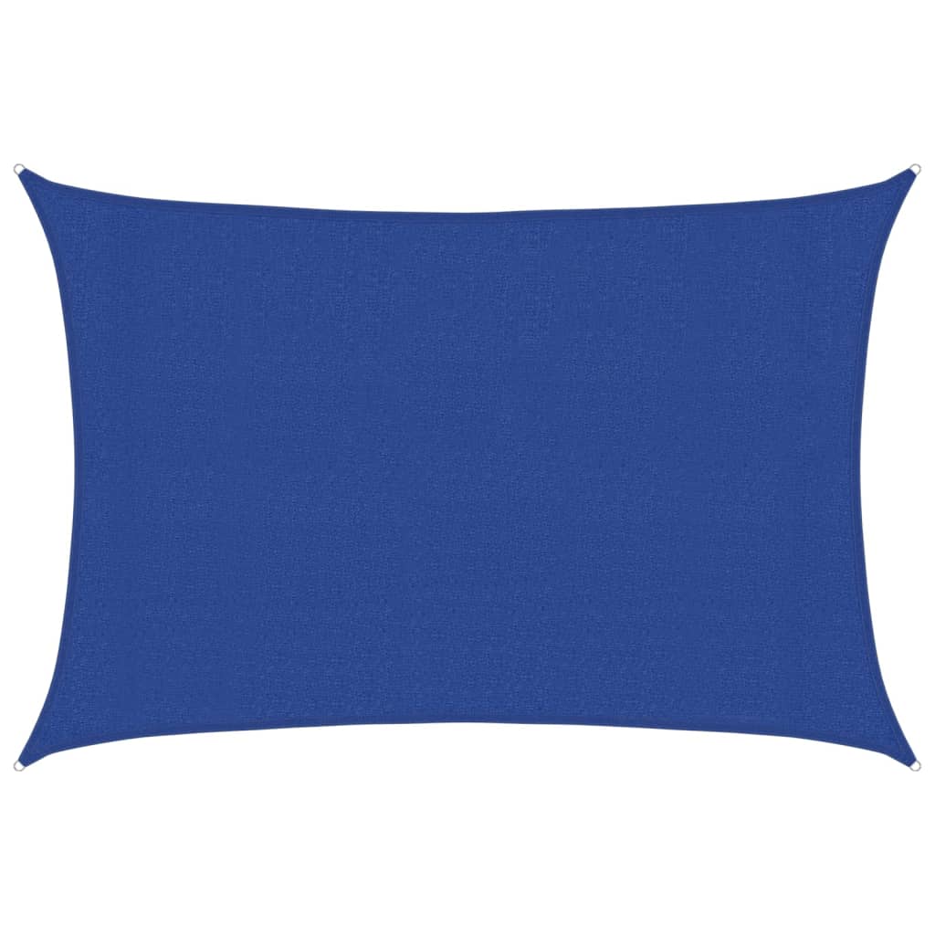 Sonnensegel 160 g/m² Rechteckig Blau 3x5 m HDPE