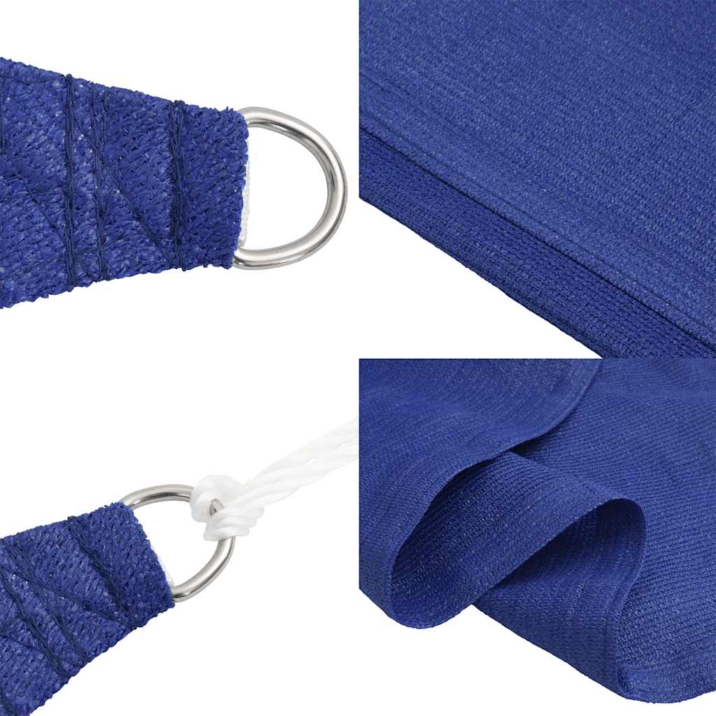 Sonnensegel 160 g/m² Trapezform Blau 4/5x3 m HDPE
