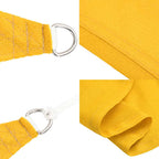 Sonnensegel 160 g/m² Rechteckig Gelb 3,5x5 m HDPE