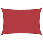 Sonnensegel 160 g/m² Rot 3,5x5 m HDPE