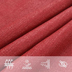 Sonnensegel 160 g/m² Rot 3,5x5 m HDPE