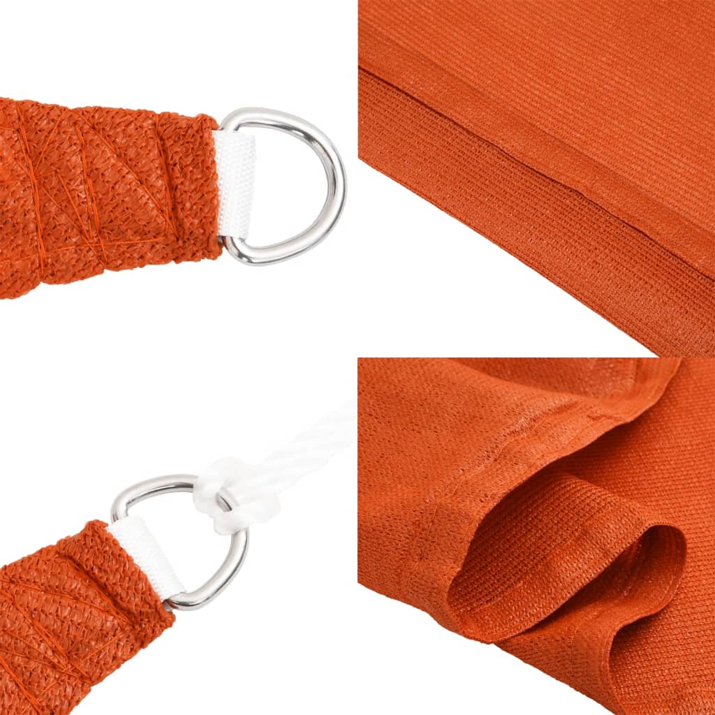 Sonnensegel 160 g/m² Orange 2,5x2,5 m HDPE