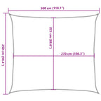 Sonnensegel 160 g/m² Orange 2,5x3 m HDPE
