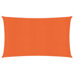 Sonnensegel 160 g/m² Rechteckig Orange 4x7 m HDPE