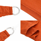 Sonnensegel 160 g/m² Rechteckig Orange 6x7 m HDPE