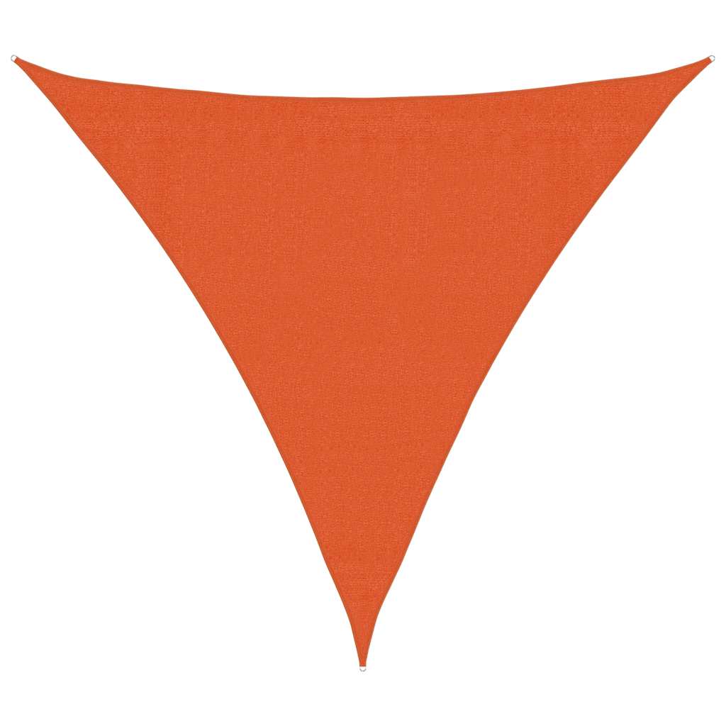 Sonnensegel 160 g/m² Dreieckig Orange 3,6x3,6x3,6 m HDPE