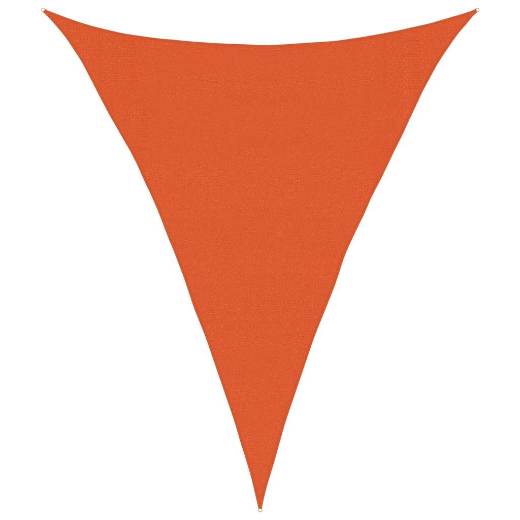 Sonnensegel 160 g/m² Dreieckig Orange 3x4x4 m HDPE