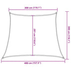 Sonnensegel 160 g/m² Trapezform Orange 3/4x3 m HDPE