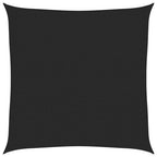 Sonnensegel 160 g/m² Schwarz 2,5x2,5 m HDPE