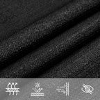 Sonnensegel 160 g/m² Schwarz 3x3 m HDPE