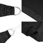 Sonnensegel 160 g/m² Schwarz 5x5 m HDPE