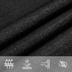 Sonnensegel 160 g/m² Schwarz 5x6 m HDPE