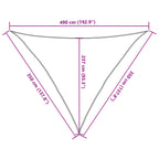 Sonnensegel 160 g/m² Schwarz 3,5x3,5x4,9 m HDPE