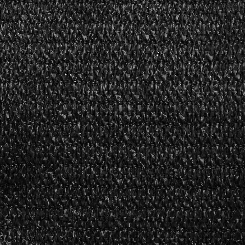 Sonnensegel 160 g/m² Trapezform Schwarz 4/5x4 m HDPE