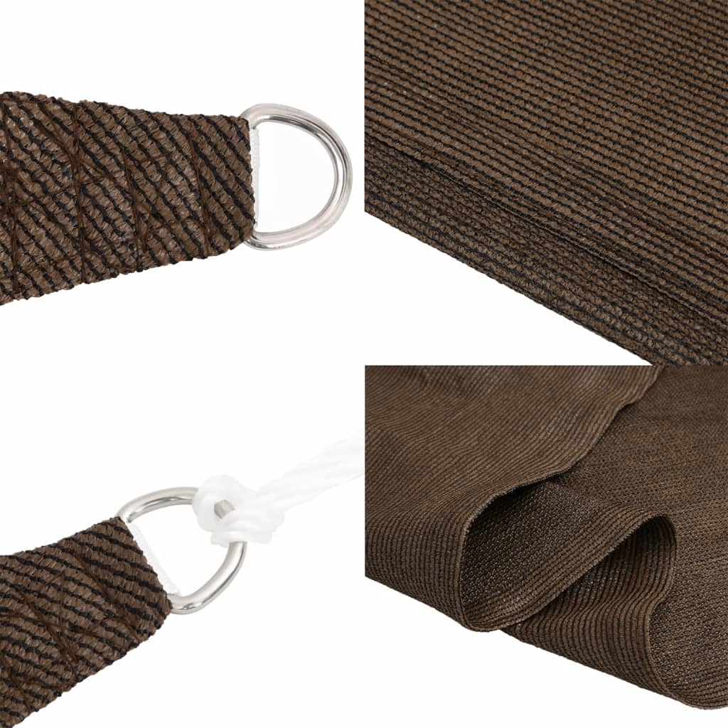 Sonnensegel 160 g/m² Braun 3x3x4,2 m HDPE